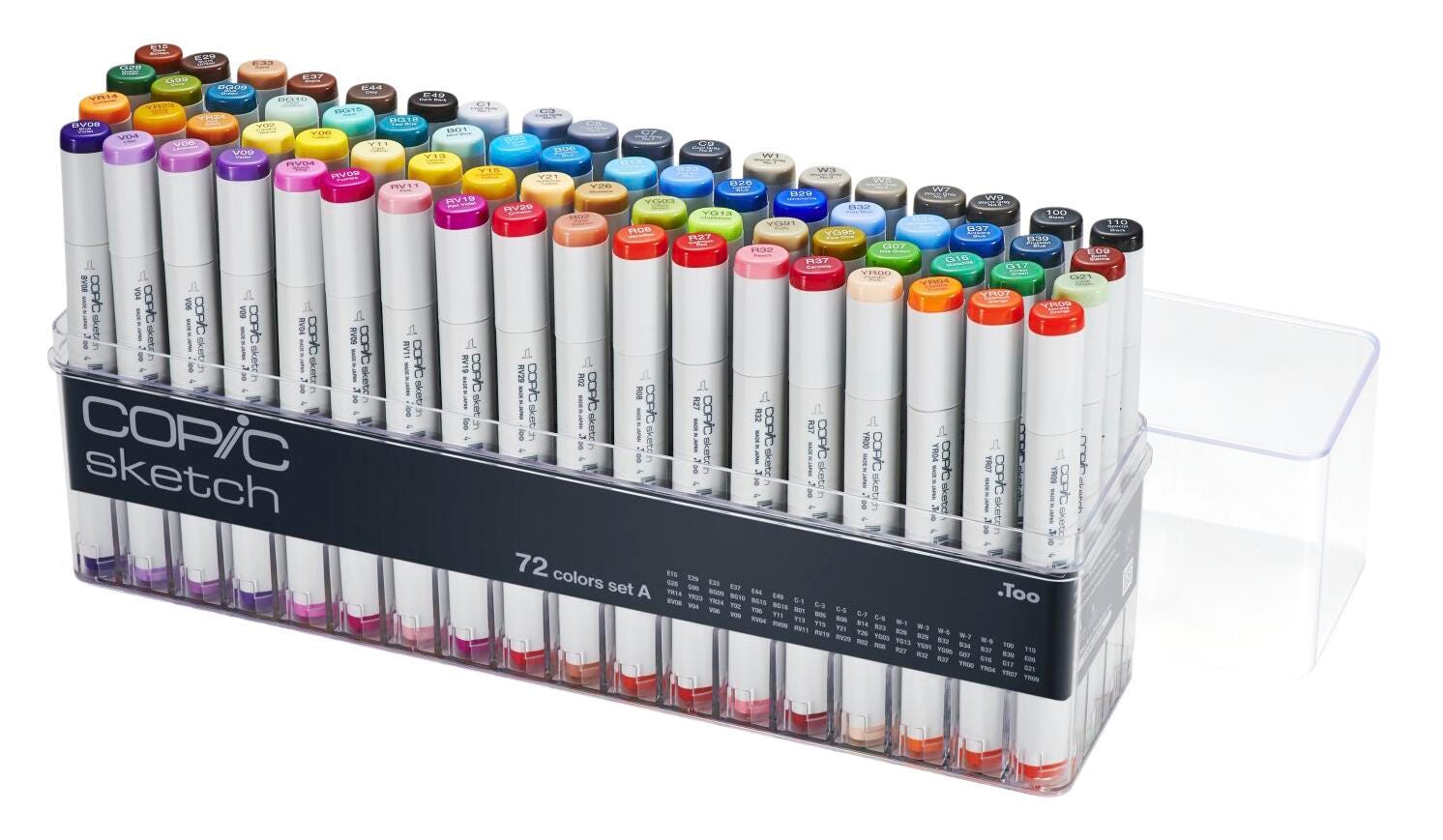 Copic Sketch Marker Set, 72 Color Basic Set | School Specialty